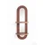 HANAH HOME Zidna polica Artmtkwll6 Wenge