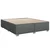 vidaXL Postelja boxspring z vzmetnico Temno siva 200 x 200 cm Blago