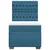 Vidaxl Box spring postelja z vzmetnico modra 90x190 cm žamet