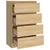 Komoda boja hrasta sonome 60 x 35 x 98,5 cm konstruirano drvo