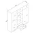Hanah home Ormar 210x210x51,5cm Orah