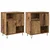 Kreveta 2 pcs Staro drvo 60 x 35 x 70 cm