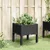 Vrtna sadilica s nogama crna 40 x 40 x 42 cm PP