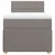 Vidaxl Box spring postelja z vzmetnico taupe 90x190 cm blago