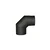 Koleno za dim 130mm/90d.t.1,5mm BLACK