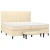 vidaXL vidaXL Box spring postelja z vzmetnico krem 200x200 cm blago, (20894334)