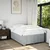 Vidaxl Posteljni okvir brez vzmetnice siv 120x190 cm blago