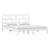shumee vidaXL Posteljni okvir bel 180x200 cm masiven les