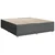 Vidaxl Box spring postelja z vzmetnico temno siva 180x200 cm blago