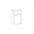 Hanah Home Noćni ormarić Carlin 36x61,4x25,3cm Antracit
