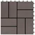 Pločice za decking 22 kom. Tamno smeđa 30 x 30 cm WPC
