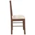 Vidaxl Jedilni stoli z blazinami 2 kosa Brown Solid Wood Rubber