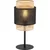 Stona lampa BOHO 1xE27/15W/230V crna/ratan