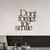 Wallity Zidna dekoracija Rusty Dont Forget For Smile, 67x70 cm, Braon