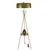 Aberto Design Podna lampa Venedik Retro 8, 165 cm, E27, Zlatne boje