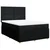 Vidaxl Box spring posteljni z vzmetnico črn 140x190 cm blago