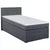 MID.YOU BOXSPRING POSTELJA 90 cm x 200 cm , tekstil, leseni material antracit