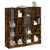 Regal za knjige s vratima boja hrasta 136x37x142 cm drveni