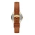 FOSSIL Analogna ura GILMORE konjak/zlata/črna/srebrna