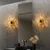 Opviq Zidna lampa Benek-15-14404, 15x18x15cm, IP20, Zlatna boje