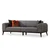 Atelier del Sofa Trosed na razvlačenje Kapri Svetlosivi