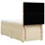 vidaXL vidaXL Box spring postelja z vzmetnico krem 80x200 cm blago, (21291433)