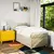vidaXL vidaXL Box spring postelja z vzmetnico krem 90x190 cm blago, (21291073)