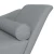 Počivaljka s jastucima svjetlosiva od tkanine