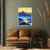 Canvas Slika na platnu Plava planina, 75x100cm, Sa ramom, Beli