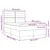Vidaxl LED Box Spring Postelja Svetlo siva 160 x 200 cm blago