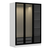 Hanah Home Ormar Kale White Black - 2273