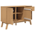 vidaXL Komoda OLDEN rjava 114x43x73,5 cm trdna borovina