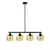 Opviq Luster Benek-15-14434, 80x15x80cm, IP20, Crno-žuti