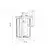 BBLINK 1034 Zidni fenjer, 1xE27, IP44, Crni