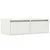 TV ormarić s LED svjetlima bijeli 75x35,5x25 cm