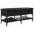 Klupa za cipele crna 102 x 42 x 45 cm od konstruiranog drva