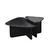 Hanah Home Set klub stolova Ballare, 2 komada, Crni