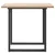 Blagovaonski stol O-oblika 80x80x75,5 cm od borovine i čelik