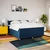 Vidaxl Box spring postelja z vzmetnico modra 180x200 cm blago