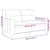 Vidaxl Dvosed svetlo rumen 120 cm blago