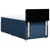Vidaxl Box spring postelja z vzmetnico modra 100x200 cm blago