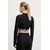 Under Armour Women‘s top HeatGear Rib 1/4 Zip LS Black