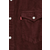 Pamučna košulja Levis za muškarce, boja: bordo, regular, s klasičnim ovratnikom