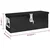 Kutija za pohranu crna 60 x 23,5 x 23 cm aluminijska