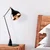 Opviq Stona lampa E27 Max 40W, Crno-Bakar