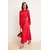 Trendyol Modest Ženska haljina Tctss25Eb00096, Crvena