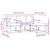 Set vanjskih sofa s jastukom 4 pcs Prirodna i antracit