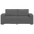 vidaXL Dvosed temno siv 180x77x82 cm žametno blago