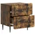 Noćni ormar s ladicama 2 pcs Dimljeni hrast 43 x 34,5 x 49,5 cm
