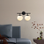 Opviq Roe 10745 Zidna lampa, Crno-Bela
